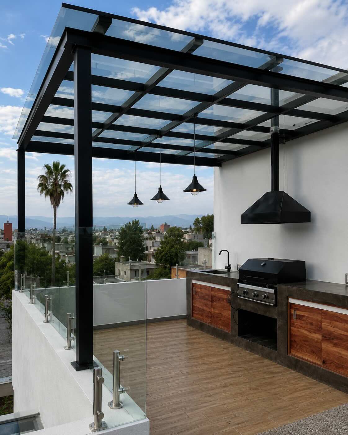 Materiales seleccionados para exterior.